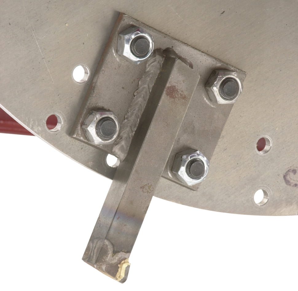 Hardened steel teeth are carbide tipped