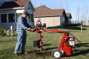 Earth Drill used for landscaping